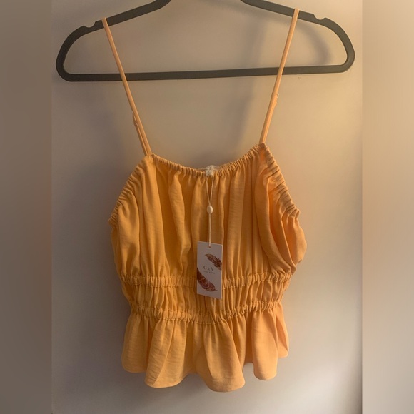 Chelsea & Violet Tops - NWT Chelsea & Violet Peplum Style Tank in Sorbet Sz. Large